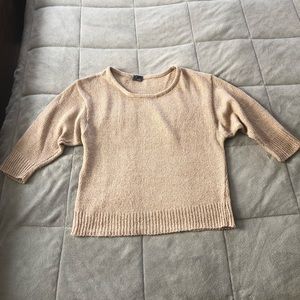 Lightweight sweater urban outfitters tan champagne